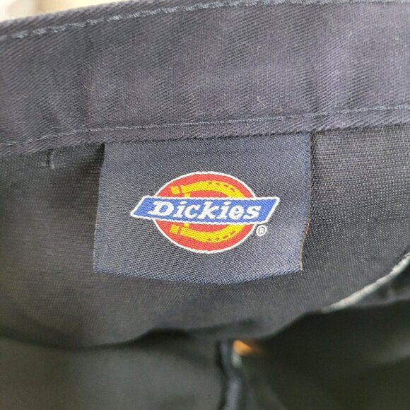 Dickies Chino Long Carpenter Skirt Size 21 16 XL Navy Blue Slit Modest Uniform - Picture 7 of 8